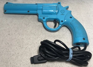 The Justifier Sega Genesis Light Gun Blue Pistol for Lethal Enforcers by Konami - Picture 1 of 10