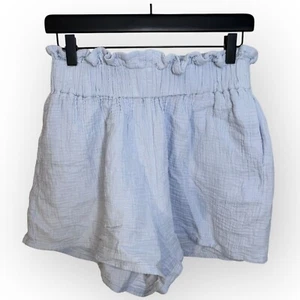 Mable Light Blue Gauze Paperbag Shorts Size Large - Picture 1 of 4