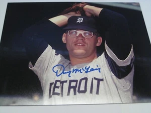 DENNY MCLAIN BASEBALL TIGERS, A'S GREAT AUTOGRAPHED 8X10 PHOTO COA FREE SHIPPING - Picture 1 of 5