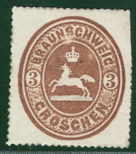 Germany States BRUNSWICK Stamp 3gr Mint MM 3RGREEN84 - Picture 1 of 6