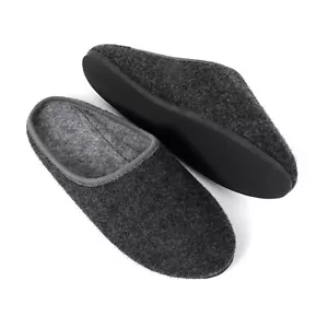 Filzpantoffeln Herren Damen Filz Hausschuhe Warm Pantoletten rutschfeste Sohle - Bild 1 von 7