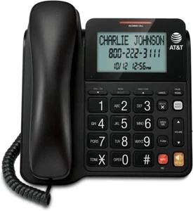 AT&T CL2940 Telefon stacjonarny przewodowy Biurko Telefon ścienny Identyfikator dzwoniącego Głośnik - Zdjęcie 1 z 4