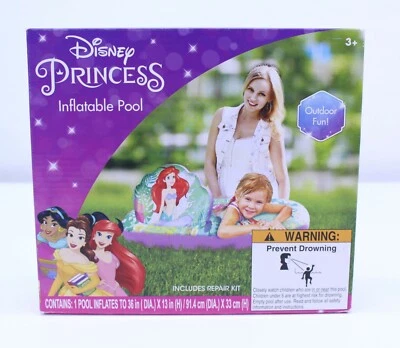 NUEVO Disney Princesa Piscina Inflable Exterior 36" Bebé Niño Ariel Sirenita  Foto 1 de 4