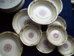 10 cuencos vintage Theodore Haviland Francia porcelana de hueso rosas rosas rosadas - Imagen 1 de 4