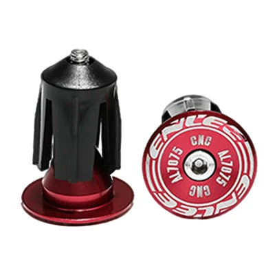 2x Tapones de extremo de barra de bicicleta Empuñadura de bicicleta de carretera Antideslizante Manillar firme Foto 1 de 4