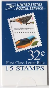 Scott #BK272 Tropical Birds (3225a) ATM Booklet of 15 Stamps - MNH - Picture 1 of 2