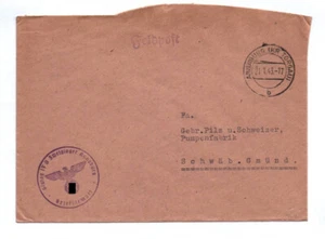 Feldpostbrief Stempel Stalag IV D Zweiglager Annaburg 1943 Kreis Torgau - Bild 1 von 1