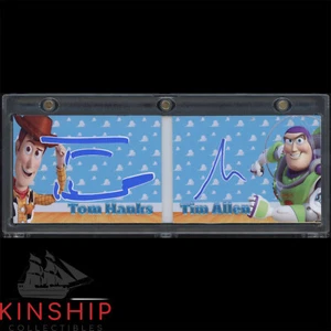 Tom Hanks & Tim Allen signed Cut Custom Booklet JSA COA Toy Story Auto Z1850 - Picture 1 of 2