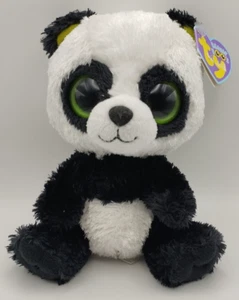 TY Beanie Boo Bamboo L'Orso Panda con Etichette Viola 2011 - Foto 1 di 6