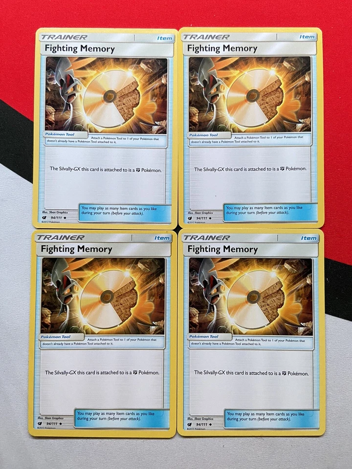 Fighting Memory Trainer Item 94/111 Crimson Invasion x4 Pokemon Playset 4x - Image 1 of 1