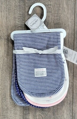 ¡¡NUEVO!! Paño eructo raro para bebé niña Carter's 4 piezas niña parque perro. Difícil de encontrar Foto 1 de 4