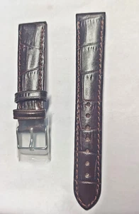 New Original Elysee Watch Strap Genuine Leather Brown 18mm E702 - Picture 1 of 2