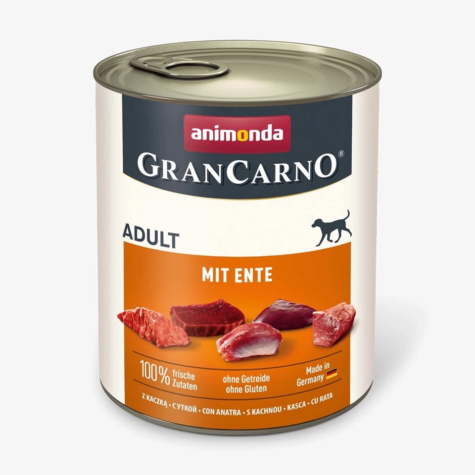 4017721828048 ANIMONDA Grancarno Adult mit Ente - Nassfutter für Hunde - 800 g a - Bild 1 von 1