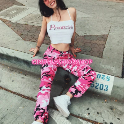 Mujeres Camuflaje Moda Street Jean Pantalones Pantalón Lápiz Militar Pantalones  Foto 1 de 4