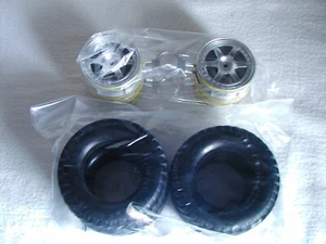 Tamiya 1/10 RC Set of 4 rims 1.9" & Good Year tires 88 mm CC01 Scale Crawler New - Photo 1/2