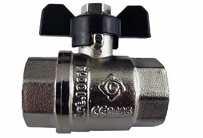 COST WISE metal butterfly full flow in-line valves bsm thread, full bore isolating valve