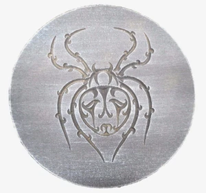 Spider pumpkin mold 10" x .75" thick plastic mould for plaster cement casting - Picture 1 of 3
