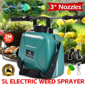 Weed Sprayer Electric 5L Battery Power Backpack Spray Pump For Garden Control - Picture 1 of 12