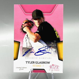 2013 Leaf Rize Pink Auto Autograph /200 Tyler Glasnow #PR-9 Auto TB Rays