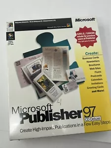 Microsoft Publisher 97 NEW Factory Sealed 3.5" Floppy Discs - Picture 1 of 5