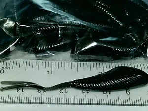 50 Piece Lot FAT FORK 2.75" Soft Plastic Fishing Baits Lure Walleye Bass Crappie - Picture 1 of 1