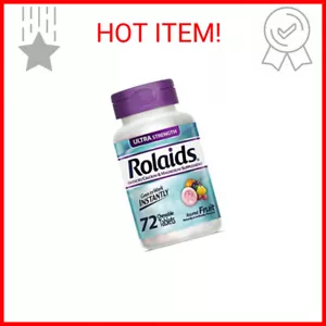 Chattem Inc. Rolaids Ultra Strength Antacid, 72 Chewable Tablets, Assorted Fruit - Picture 1 of 2