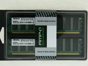 AMPO / WINTEC 3AMD1400-2GK-R 2GB 2X1GB DDR1 400MHZ 2RX8 UDIMM KIT - Picture 1 of 1