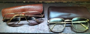 MetalVista Coppia Occhiali in Metallo Oro Vintage Anni 70 per collezionismo - Foto 1 di 11