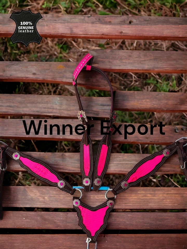 Western Tack Set Horse |  Pink Gator Gladiator Tack Set - Image 1 of 1