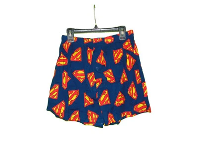 NUEVO Pantalones Cortos para Dormir Superman Para Hombre Pequeños S Azul Logo Pijama Ropa de Salón Nuevo con Etiquetas Foto 1 de 2