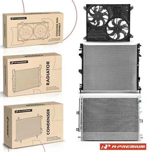 Radiator & A/C Condenser & Cooling Fan Kit for Ford Edge 2015-2018 Lincoln MKX - Picture 1 of 9