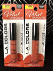 2 La Colors Matte Velvet Lip Mousse Souffle C68880 Full Lip Stick Lipsgloss Lot