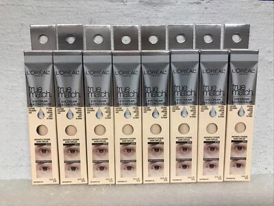 Loreal True Match Eye Cream In A Concealer W 1-2 Fair .4oz Lot Of 8 New - Image 1 of 4