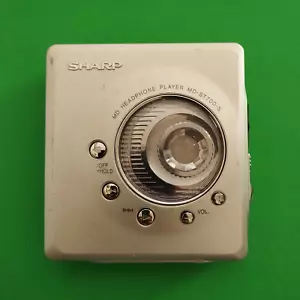 Sharp MD-ST700-P Minidisc Player - Tested Working Only Player No Battery Silver - Picture 1 of 7