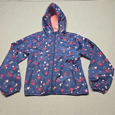 Chaqueta de Lluvia Joe Boxer Cremallera Talla M/M 7-8 Estampado Todo Corazón Foto 1 de 4