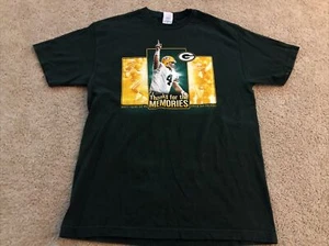 BRETT FAVRE "Thanks for the Memories" GREEN BAY PACKERS Large Green Shirt - Picture 1 of 5