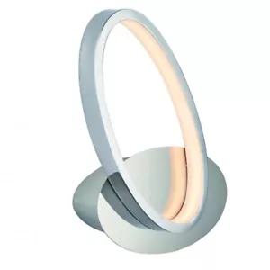 ENDON ARIA Applique LED Moderno Elegante Effetto Cromato Piatto Bianco Acrilico - Foto 1 di 4