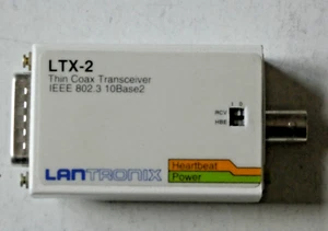 Lantronix Ltx-2 Thin Coax Transceiver Adapter AUI-BNC für ältere Systeme (VAX) - Bild 1 von 3