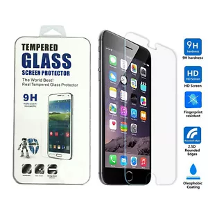 2X Protector de pantalla de película de vidrio templado real premium para Apple iPhone 6 6s Plus - Imagen 1 de 5