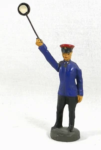 Elastolin Masse Figur Spur 0, Eisenbahn - Fahrdienstleiter / Schaffner, 6 cm - Bild 1 von 3
