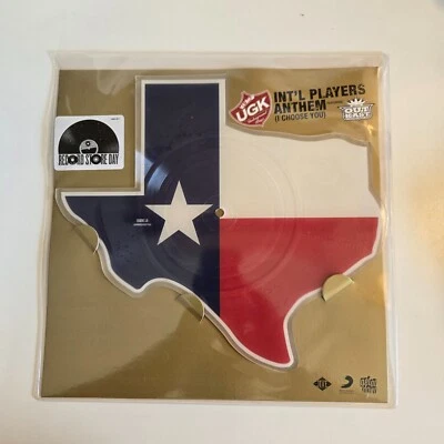 UGK ft Outkast - Int'l Players Anthem Texas Shaped Picture Disc RSD Vinyl Foto 1 de 4