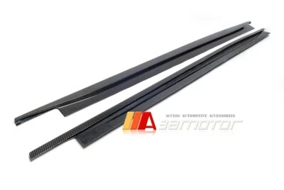 Carbon Fiber 3D Side Skirt Extensions Set fits BMW F82 Coupe F83 Convertible M4 - Image 1 of 3