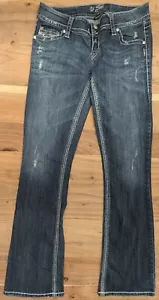 Silver Jeans Boot Cut Low Rise Dark Wash Denim Stretch Dawson 29x32 (30x31) - Bild 1 von 9