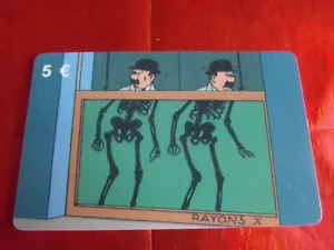 TRES RARE TELECARTE SETCALL - NEUVE - 5 € - Tintin et Dupont rayon x - 500 ex - Foto 1 di 2