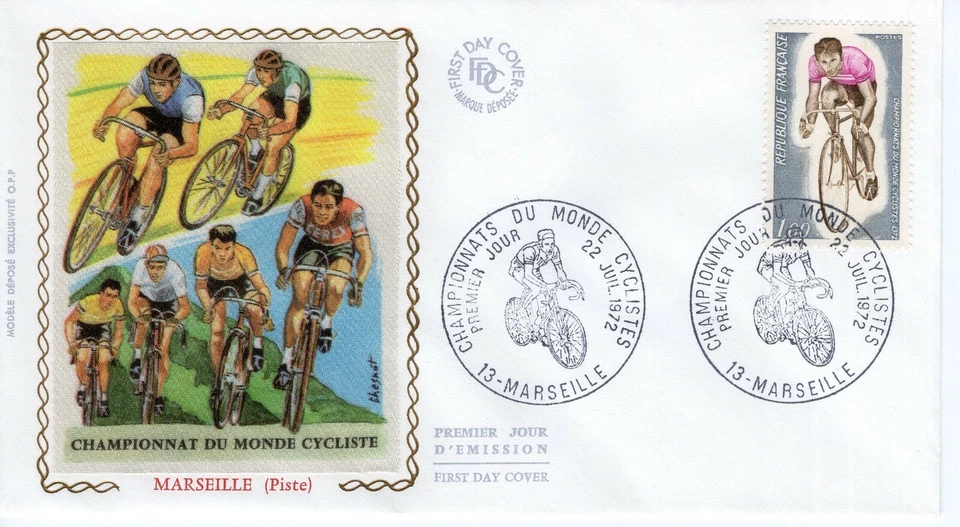 FRANCE 1972 World Cycling Championships   1972    FDC11975 - Image 1 of 1