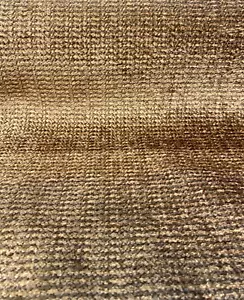 Omega Cocoa Golden Brown Soft Chenille Upholstery Fabric By The Yard - Picture 1 of 8