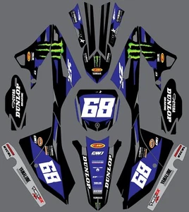 Graphics for Yamaha YZ 250 YZ250 2022 2024 Decals stickers shrouds - Picture 1 of 1