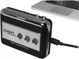 Ion Tape Express USB Cassette Tape To MP3 Converter - Black - Picture 1 of 2