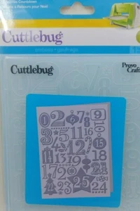 Cuttlebug NEW 5x7 embossing "Christmas Countdown" folder - Picture 1 of 2