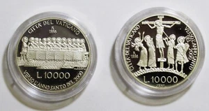CITTA' DEL VATICANO 1998 DITTICO VERSO L'ANNO SANTO DEL 2000 PROOF - Picture 1 of 3